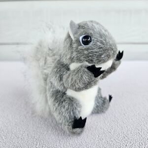 Folkmanis Mini Gray Squirrel Finger Puppet 4 1/2" Preschool Toddler Storytime